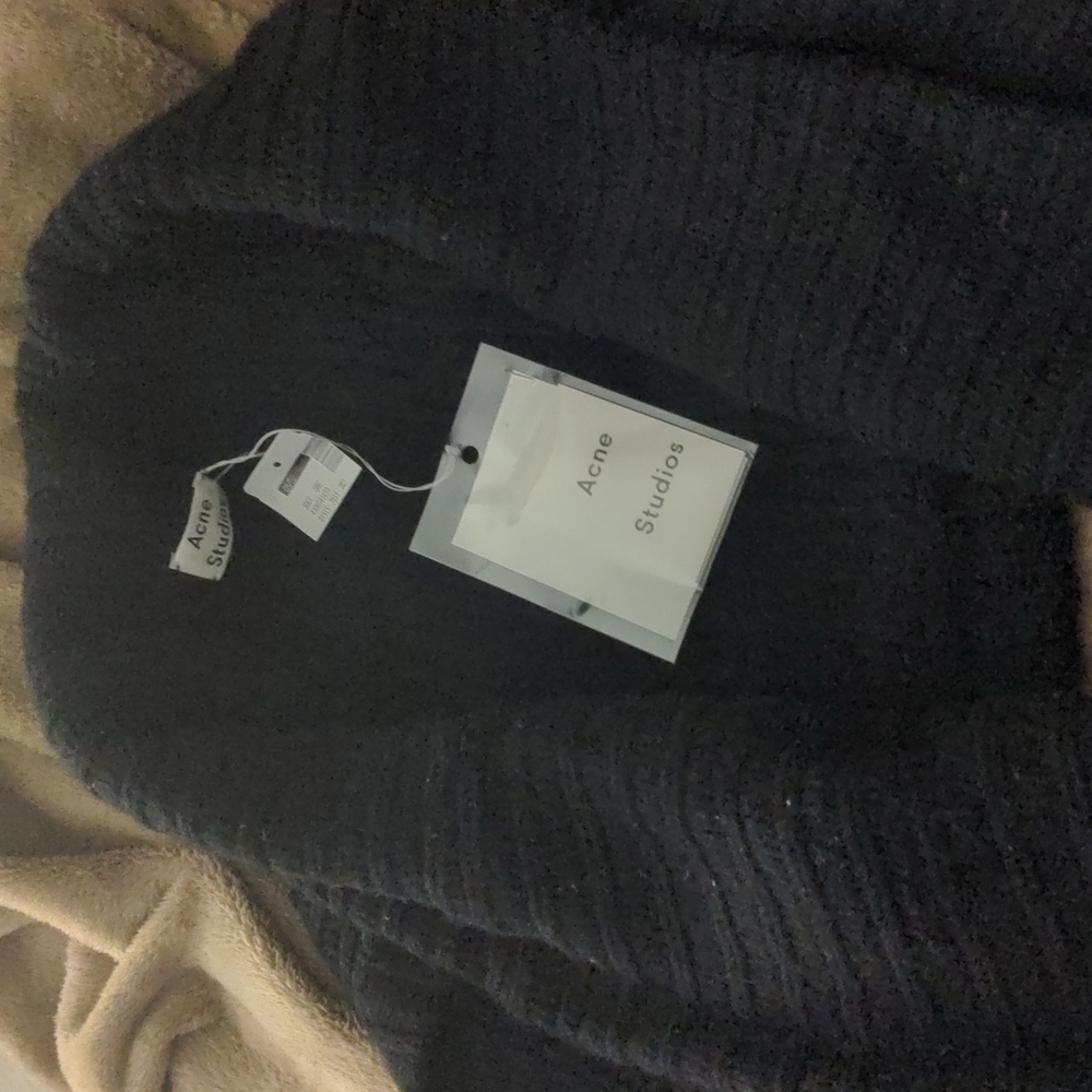 Acne Studios vest with scarf/wrap, black, 100% wool